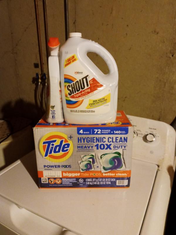 Shout Triple Acting Laundry Stain Remover with 22 oz Trigger 1 Gallon