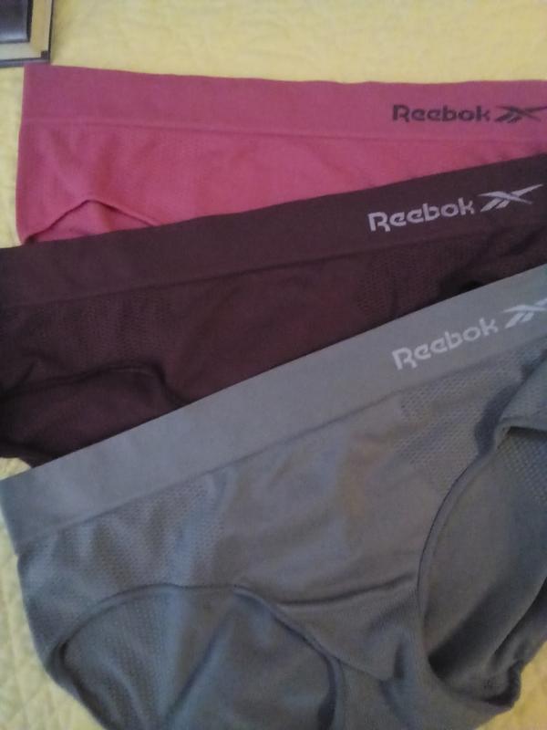  Reebok Girls? Underwear - Seamless Hipster Briefs (3 Pack),  Size Small, Blue Spacedye/Pink/Red: Clothing, Shoes & Jewelry