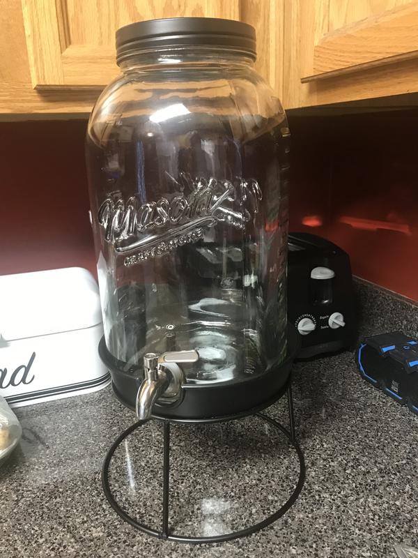 Mason Craft & More 2.9 Gallon Glass Drink Dispenser with Metal Rack - Sam's  Club