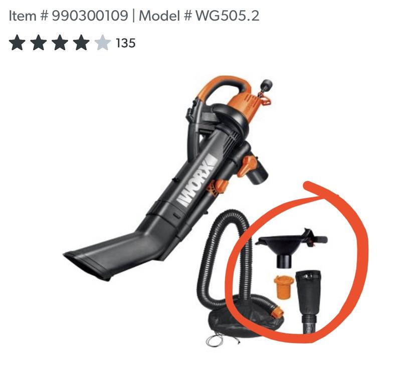 Worx TRIVAC 12 Amp 3 in 1 Blower Mulcher Vacuum With LEAFPRO