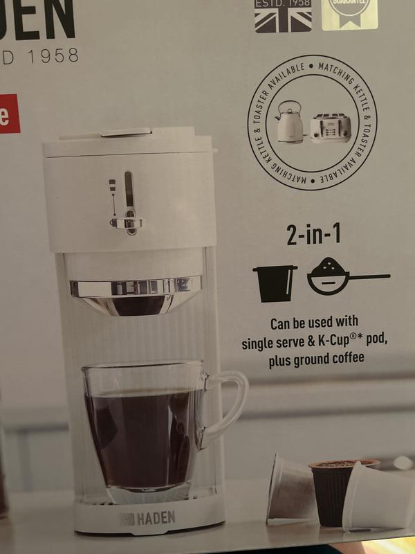 Haden Single-Serve Capsule Coffee Maker - Ivory