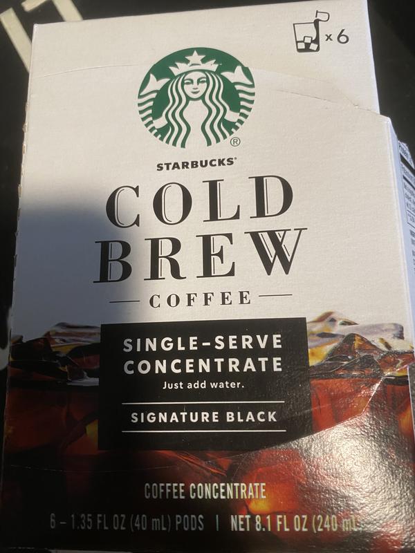 Starbucks cold hotsell brew pods