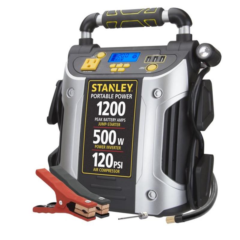 Stanley 1200 jump starter shop with air compressor