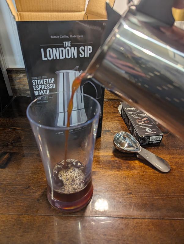 The London Sip Espresso Maker & Coffee Spoon Bundle (Assorted Colors) -  Sam's Club
