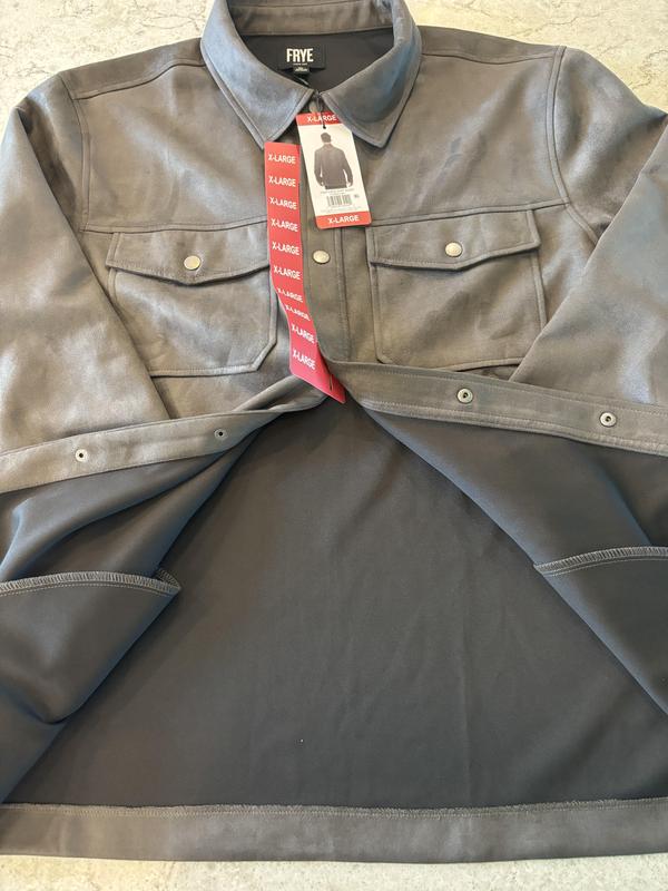 Frye Men s Faux Suede Shirt Jacket Sam s Club