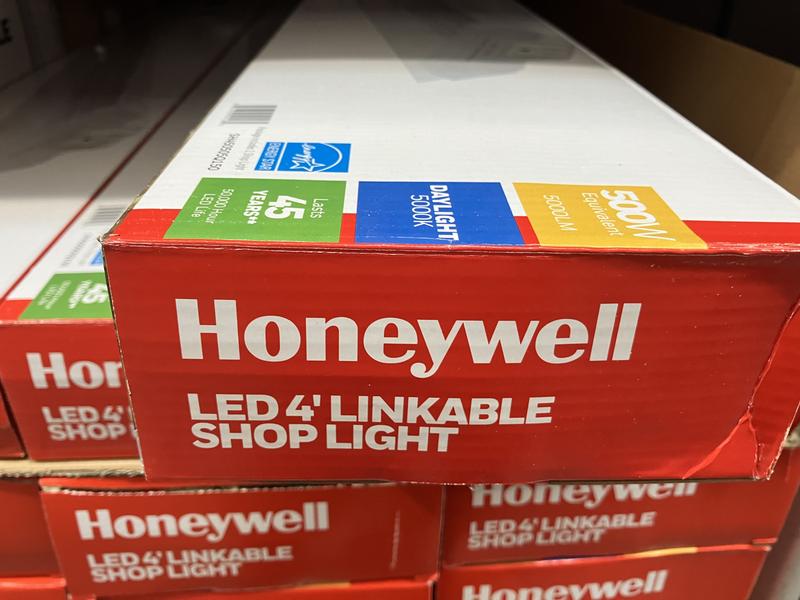 Honeywell 5000 Lumen 4' LED Metal Shop Light (White Finish