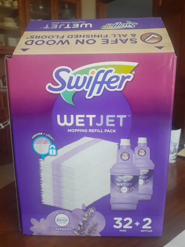 Swiffer Wetjet Mopping Refill Pack (32 Refill Pads + 2-1.25L Bottles of  Cleaner)