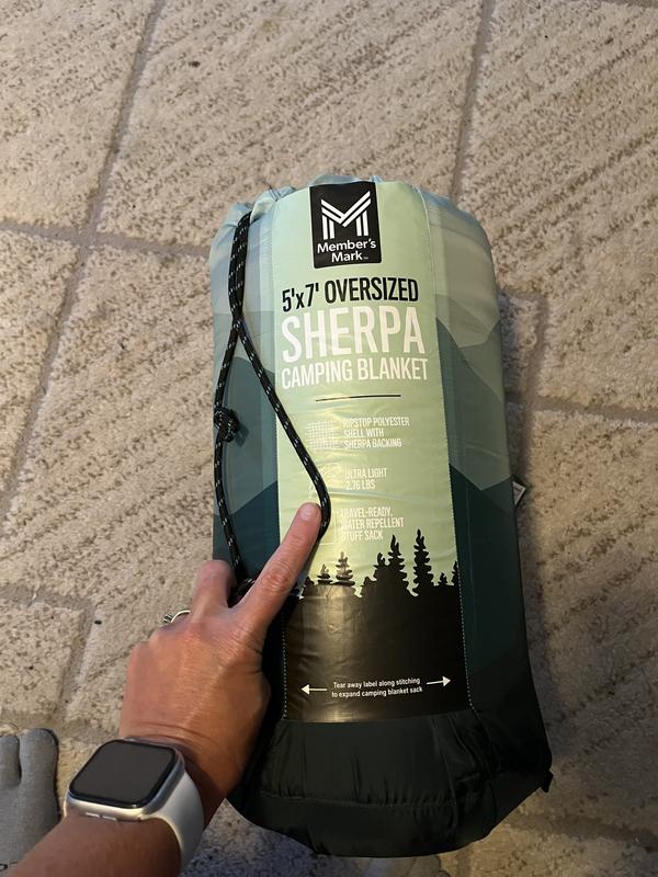 Member s Mark 5 x 7 Oversized Sherpa Camping Blanket Sam s Club