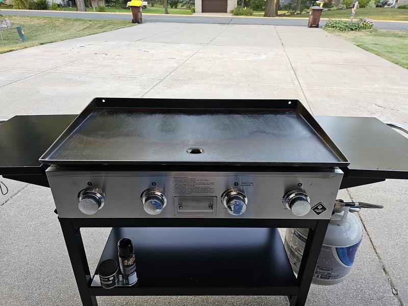 Member's Mark SS304 Deluxe Stacked Stone 4-Burner Grill Island with Griddle  - Sam's Club