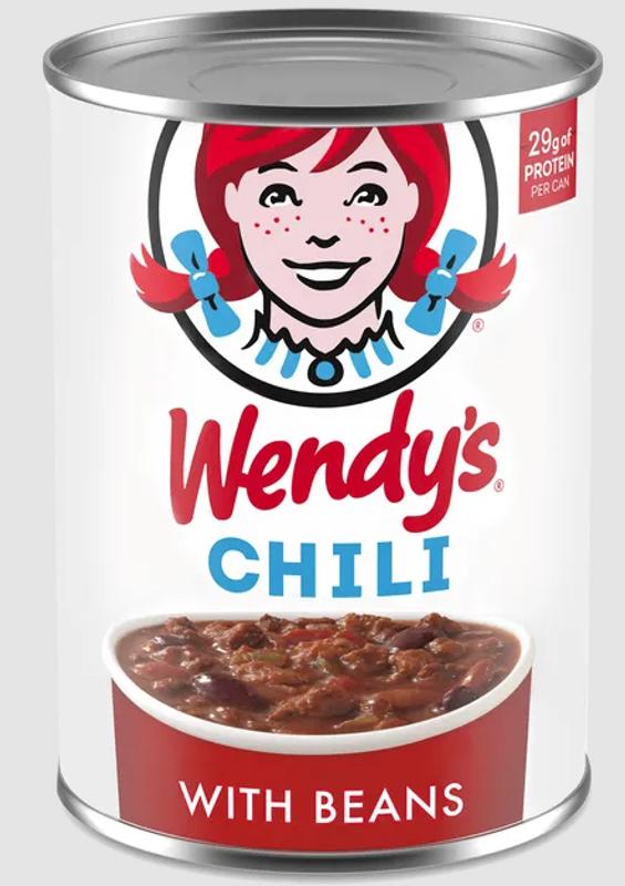 vince stan acct (✿◠‿◠) on X: Did yall know Wendy's got Canned Chili?!??  WITH BEANS  / X