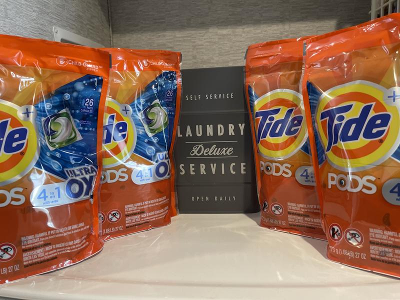 Tide PODS + Ultra Oxi Liquid Detergent Pacs (104 pacs) - Sam's Club