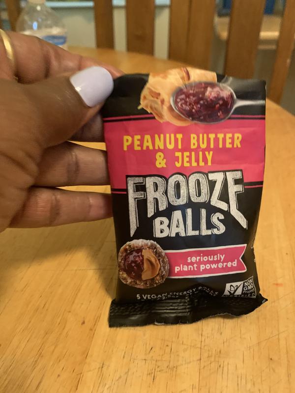 Frooze Balls Peanut Butter and Jelly. Plant-Powered, Double-Filled Energy  Balls. Healthy Vegan Snacks, Gluten-Free, non-GMO (8 count, each with 5