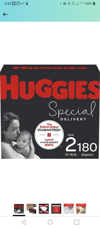 Huggies special delivery hot sale diapers size 5