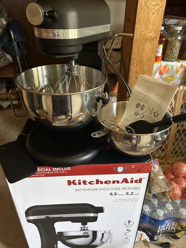 KitchenAid 5.5qt Bowl-Lift Stand Mixer - KSM55 - Black Matte