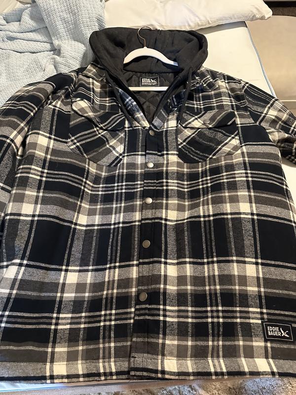 Eddie bauer hooded flannel on sale