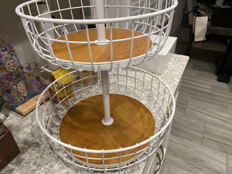 Member's Mark 2-Tier Round Basket Stand (Assorted Colors) - Sam's Club