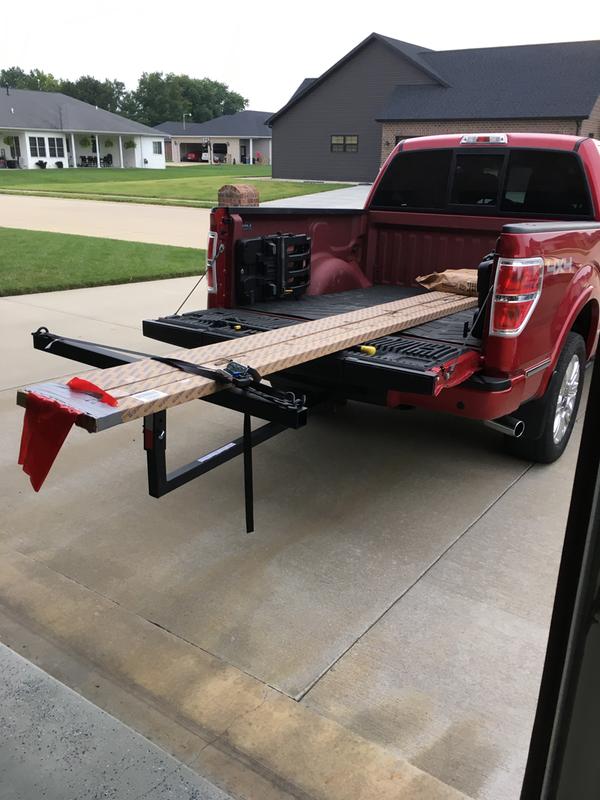 truck bed extender for 2 kayaks