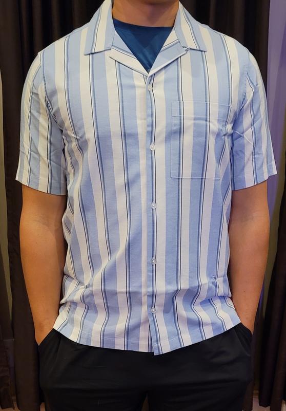 実寸XL90s OLD GAP Linen Rayon Short Sleeve 90'S GAP Old Gap Short Sleeve Open Collar Rayon x Linen