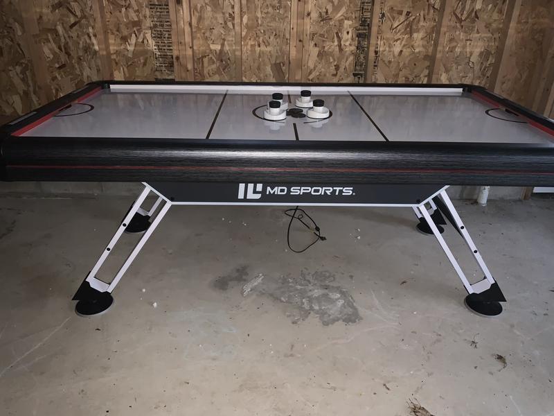 MD Sports Tabletop Air Powered Hockey Game