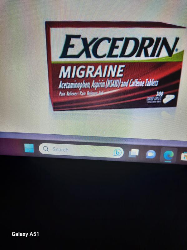Excedrin Excedrin Migraine Pain Reliever Caplets, 300-Count in the