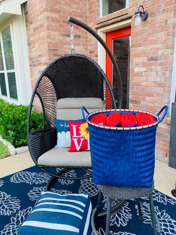 Member s Mark Woven Egg Chair with Cup Holder Various Colors