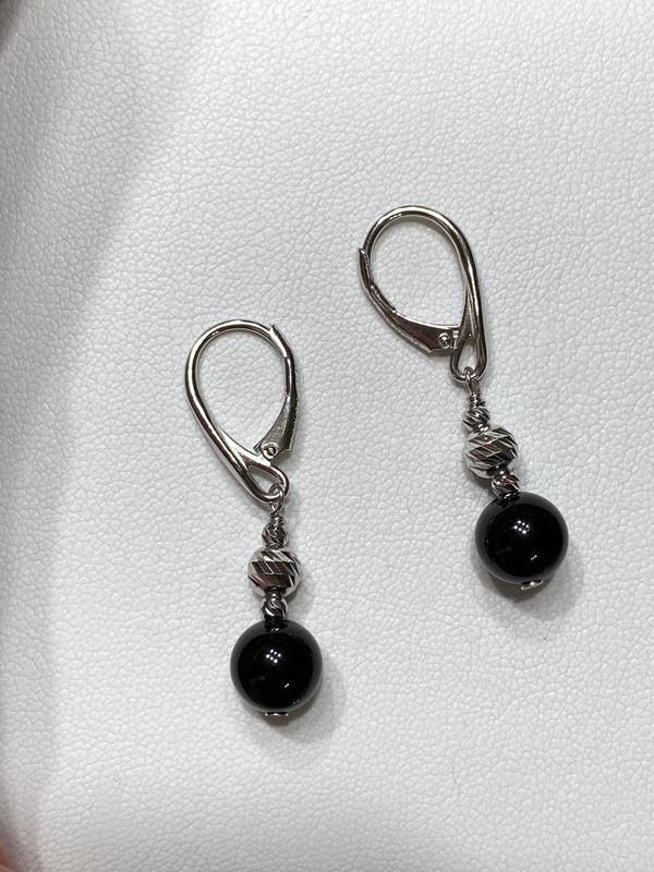 Details about   Black Onyx Pearl 18K Gold Plated 925 Sterling Silver Jhumka Earrings Jewelry