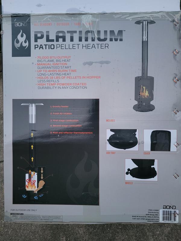 Bond Platinum Patio Pellet Heater