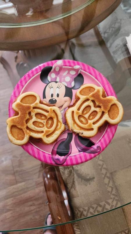 Disney Silver Mickey Mouse Double Flip Waffle Maker