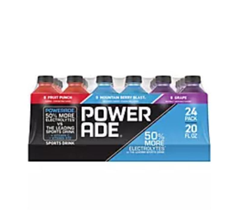 Powerade Sports Drink Variety Pack (20 fl. oz., 24 pk.) - Sam's Club