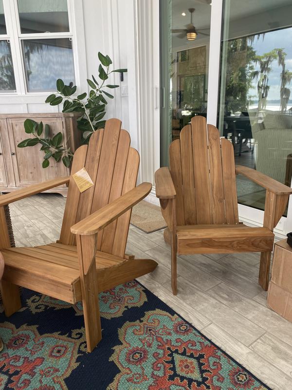 Member's mark deals teak adirondack chair