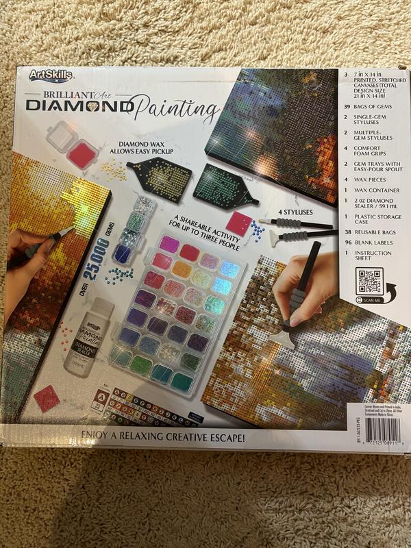 ArtSkills Mini Diamond Painting Kit for Kids, Alpaca Diamond Art