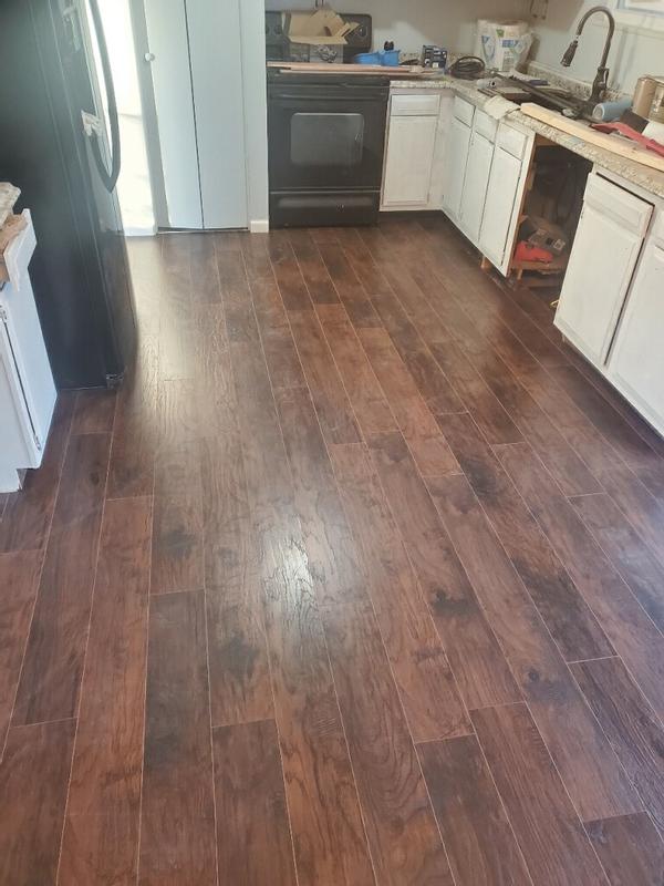 Select Surfaces Smoked Hickory SpillDefense Laminate Flooring