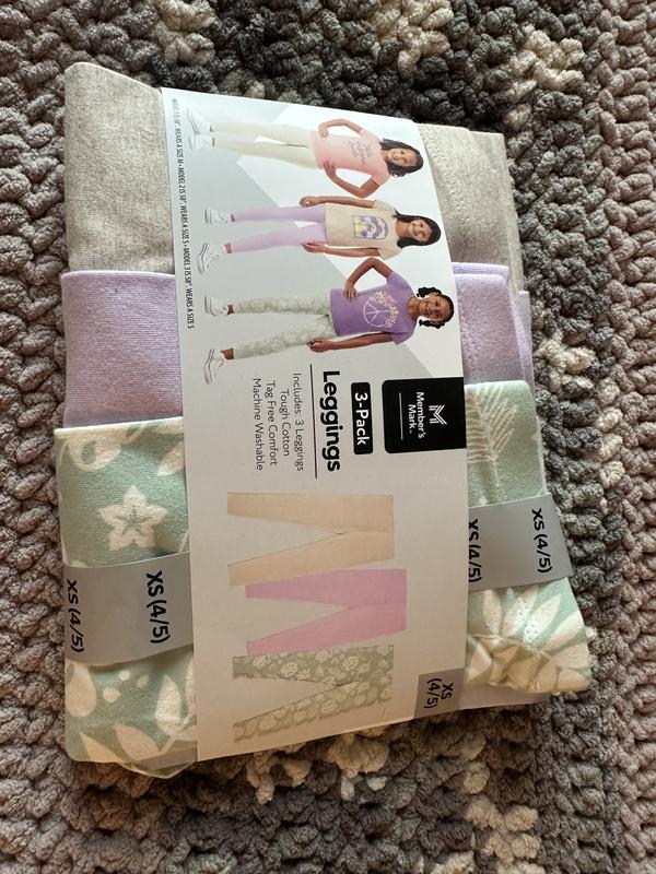 New Members Mark Girls Stretch Pull On My Favourite Leggings 3 Pack sz –  The Warehouse Liquidation