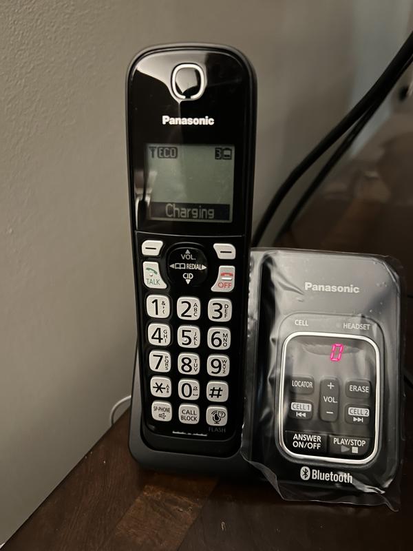 Panasonic - ミッキー9113です。 Panasonic 3 Handset Cordless Phone - Metallic Black | P.C.