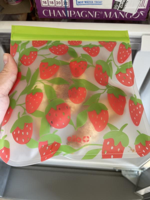 Ello Plastic Reusable Food Storage Bags 12 Pack, Summer Fruits - Sam's Club