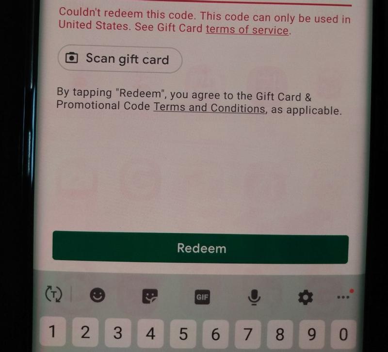 sends Mastercard, Google Play gift card order emails by mistake