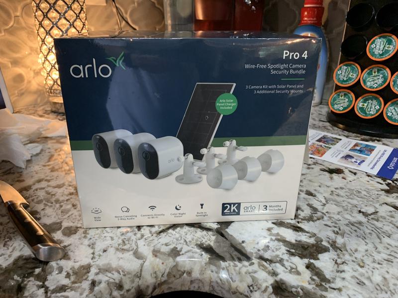 Arlo Pro 4 Spotlight 4 Camera Security Bundle