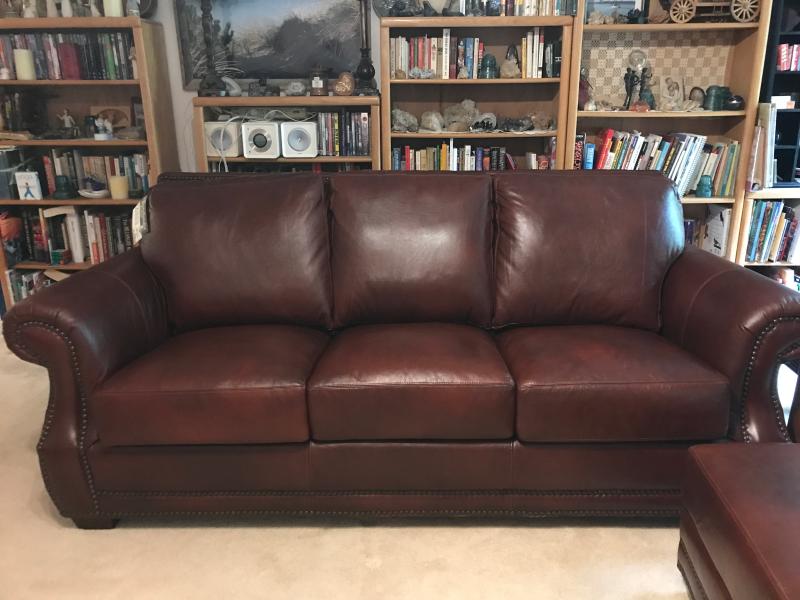 Bristol Vintage Leather Craftsman Living Room 4 Piece Set Baci Living