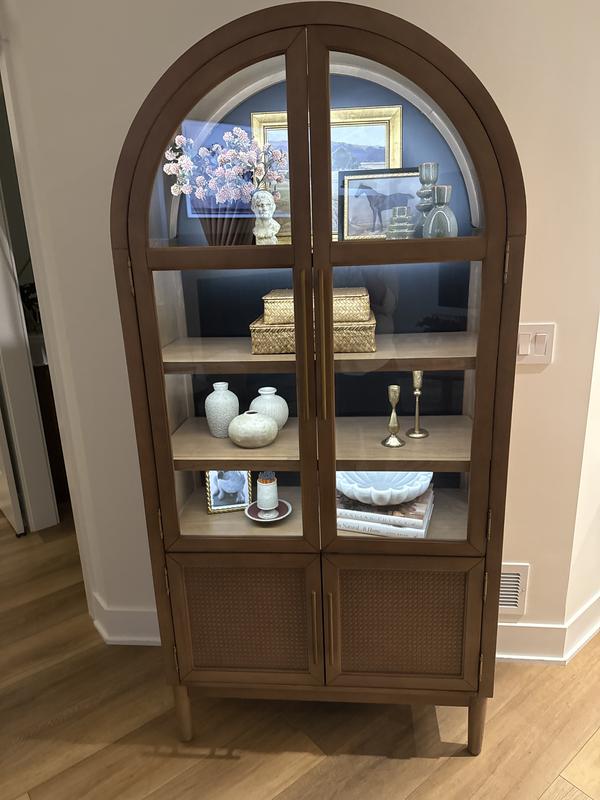 Member's Mark Enzo Storage Cabinet With Rattan Cabinet Doors