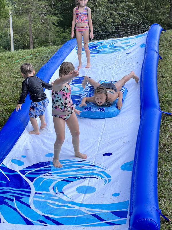 WOW Sports Super Slide - Giant Backyard Slip and Slide with Sprinkler,  Extra Long Water Slide 25 ft x 6 ft