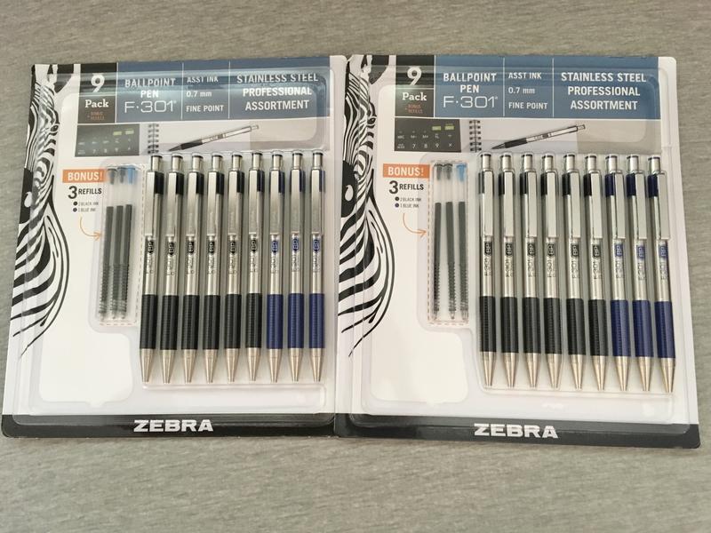 Zebra F-301 Black Fine Point Retractable Ballpoint Pens - Shop Pens at H-E-B