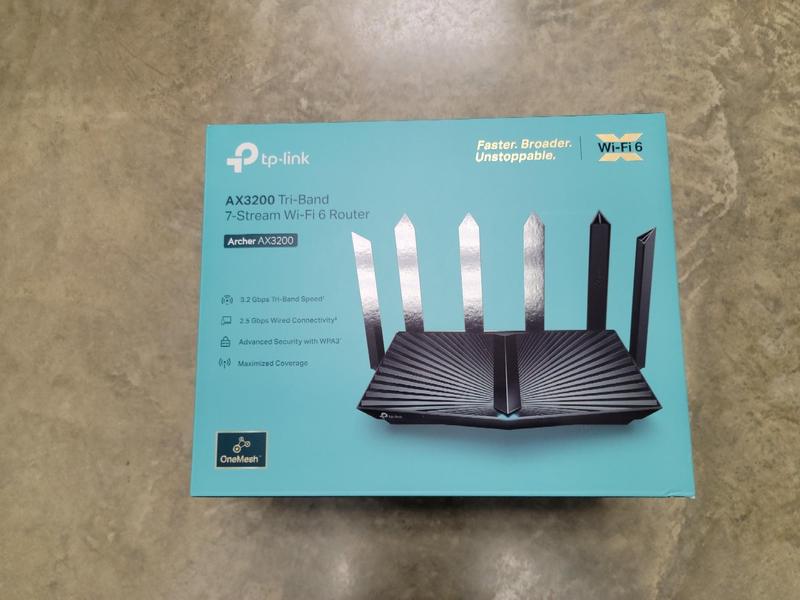 TP-Link Tri-Band 7 Stream AX3200 Wi-Fi 6 Wireless Router