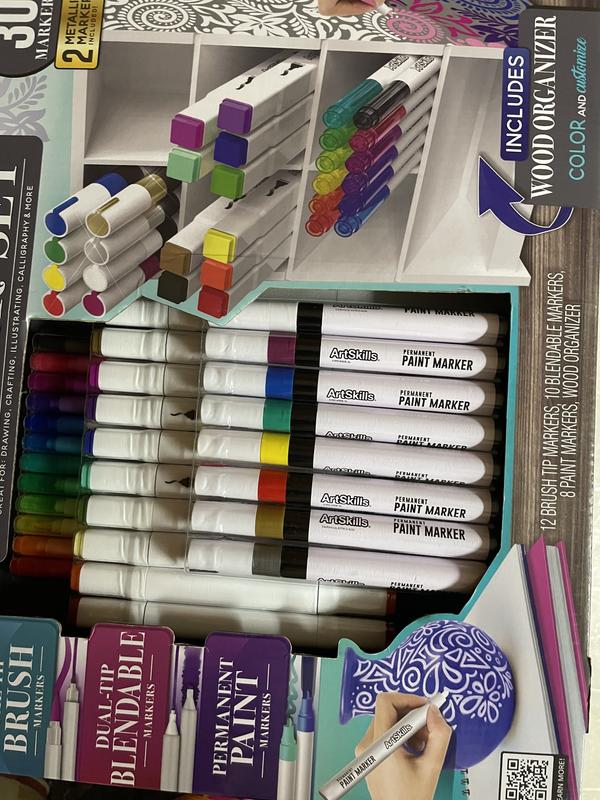 ArtSkills Blendable Markers 30-Count Alcohol Based 2 Blending Markers  Included 