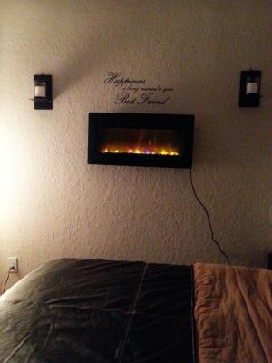 ClassicFlame Wall Hanging Electric Fireplace with Heater - Sam's Club