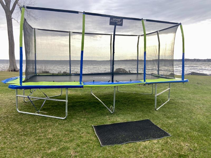 Upper Bounce Mega Trampoline with Fiber Flex Enclosure System, 10