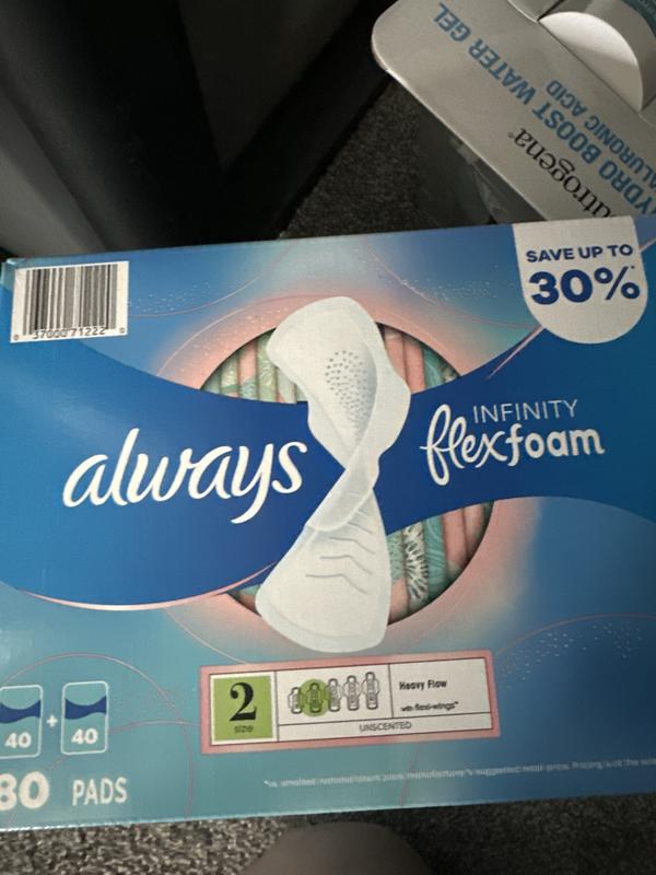 Always Radiant Regular Pads with Flexi-Wings, Scented - Size 1 (76 ct.) -  Sam's Club