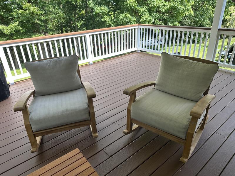 Sam's club teak online rocking chair