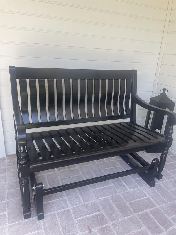 Member's mark painted wood glider bench discount