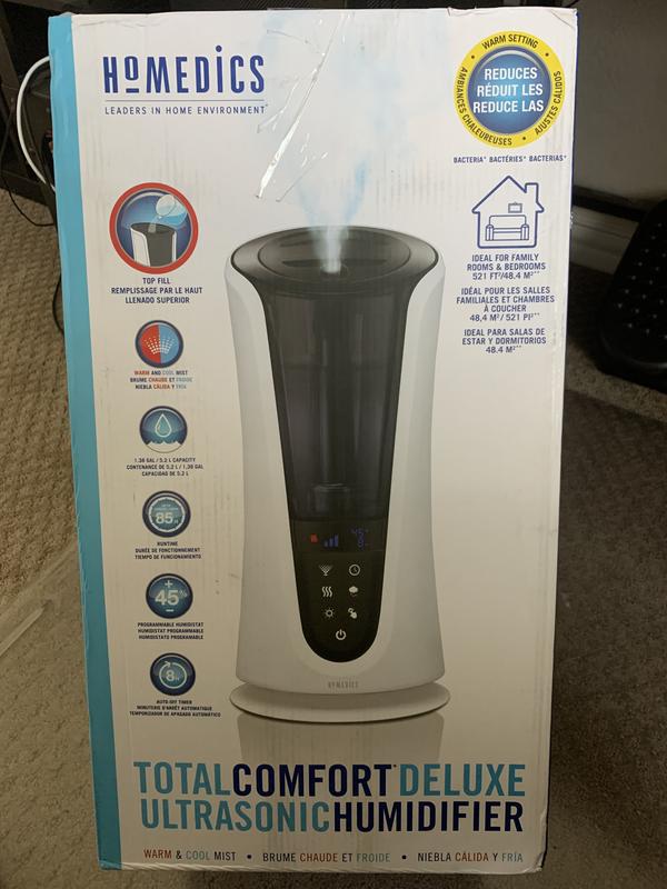 HoMedics Total Comfort Deluxe Humidifier with Bonus Cordless, Rechargeable,  Portable Ultrasonic Humidifier - Sam's Club