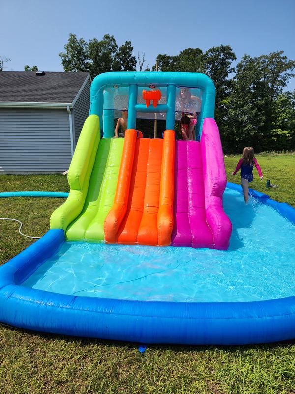 H2OGO Triple Splash Kids Inflatable Mega Water Park 8 x 22 Sam s Club